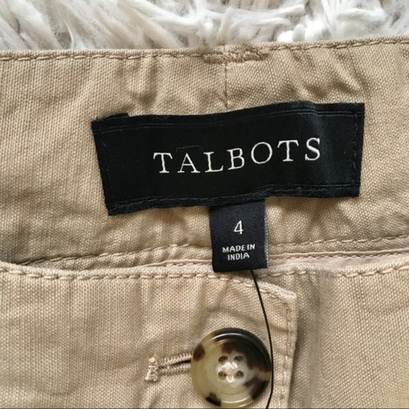 NWT Talbots Boyfriend khakis size 4 - Picture 2 of 7